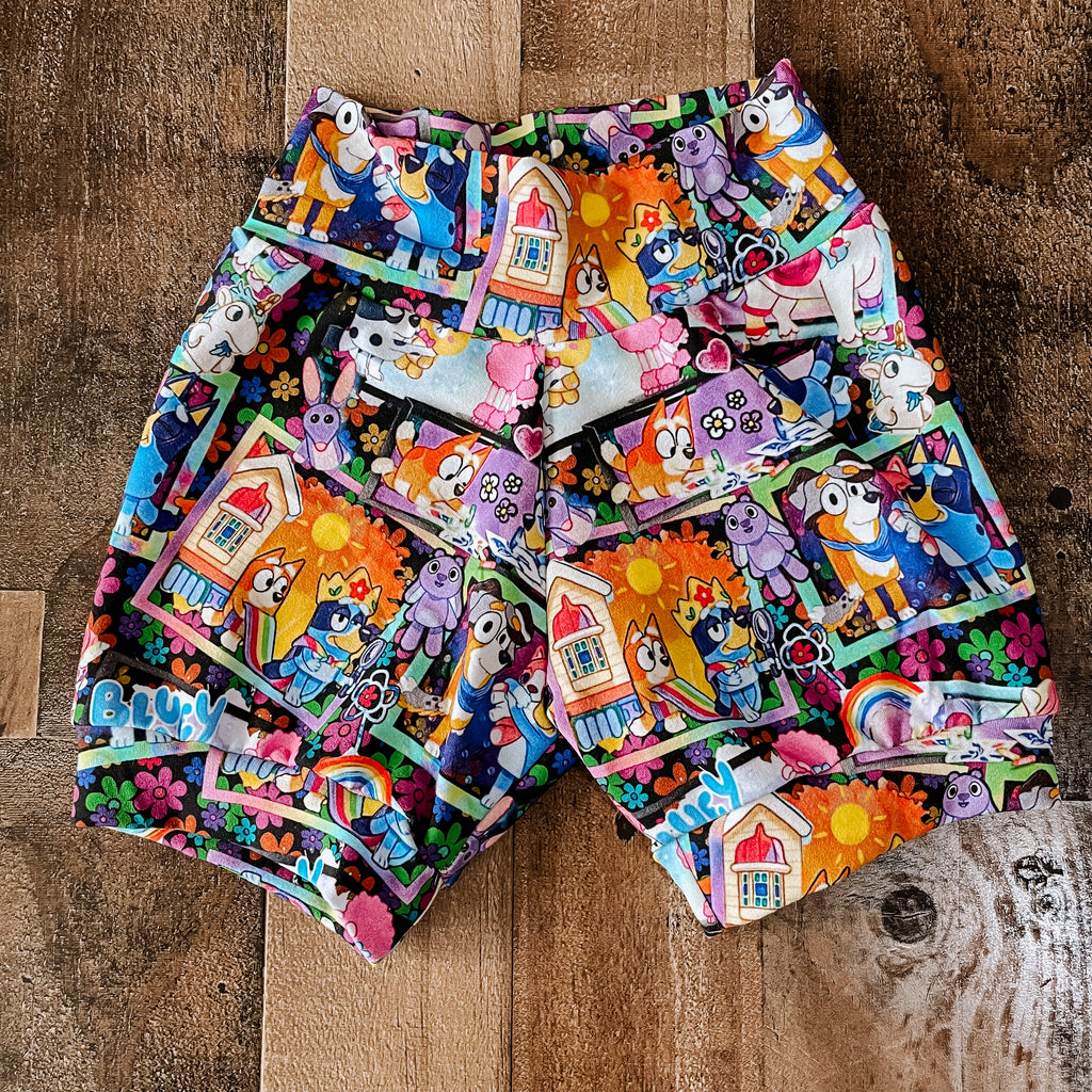Scrapbook Bluey Baby & toddler shorts