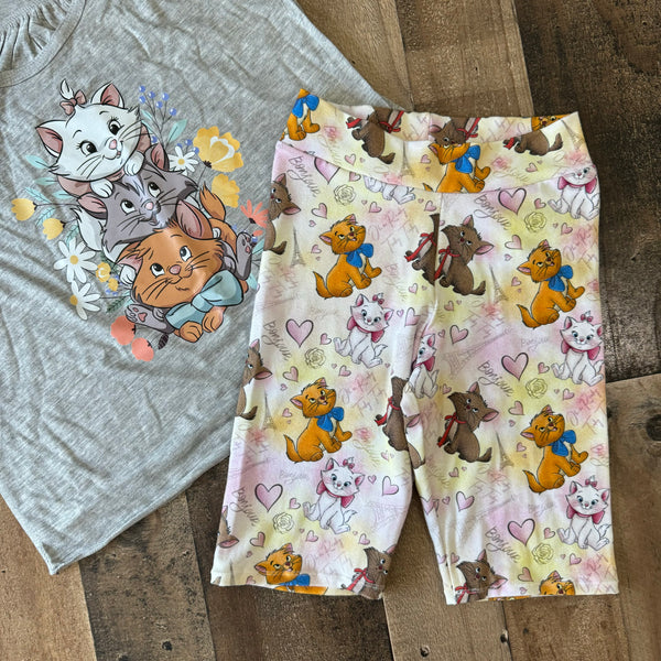 Aristocats Biker Shorts
