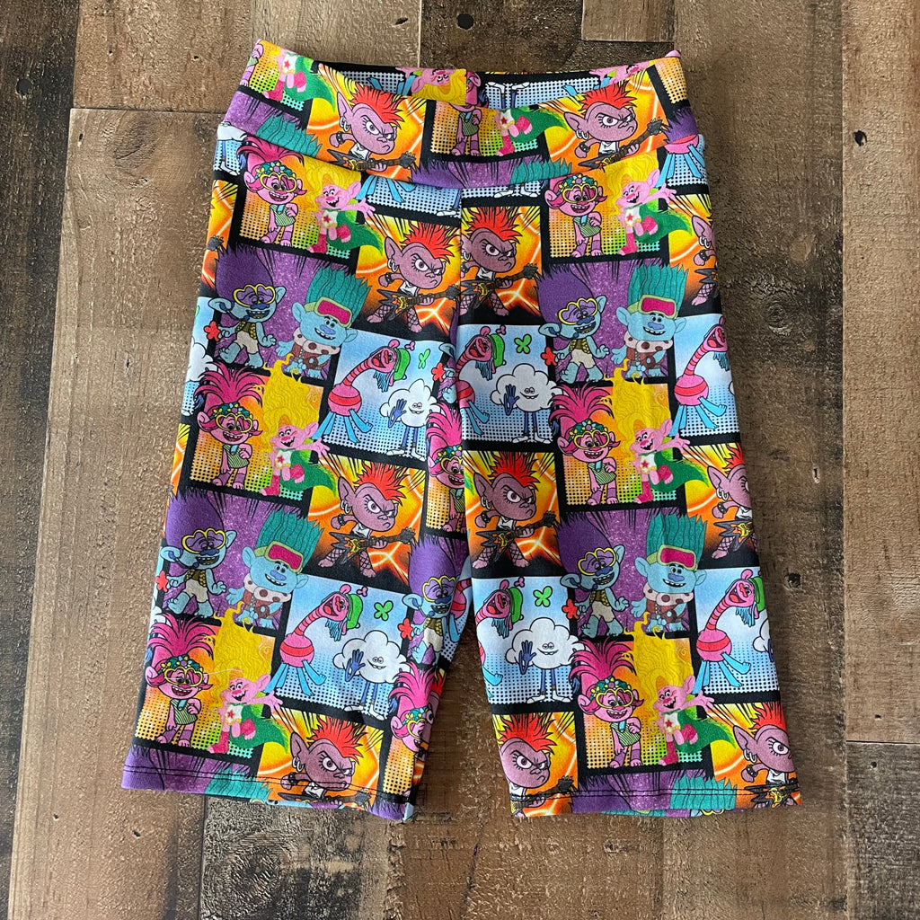 Comic Trolls Biker Shorts