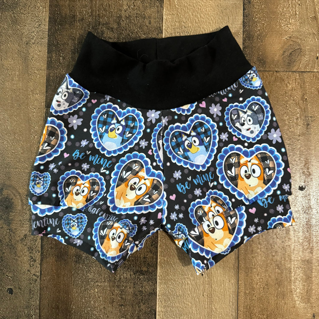 Be Mine Bluey Baby & toddler shorts