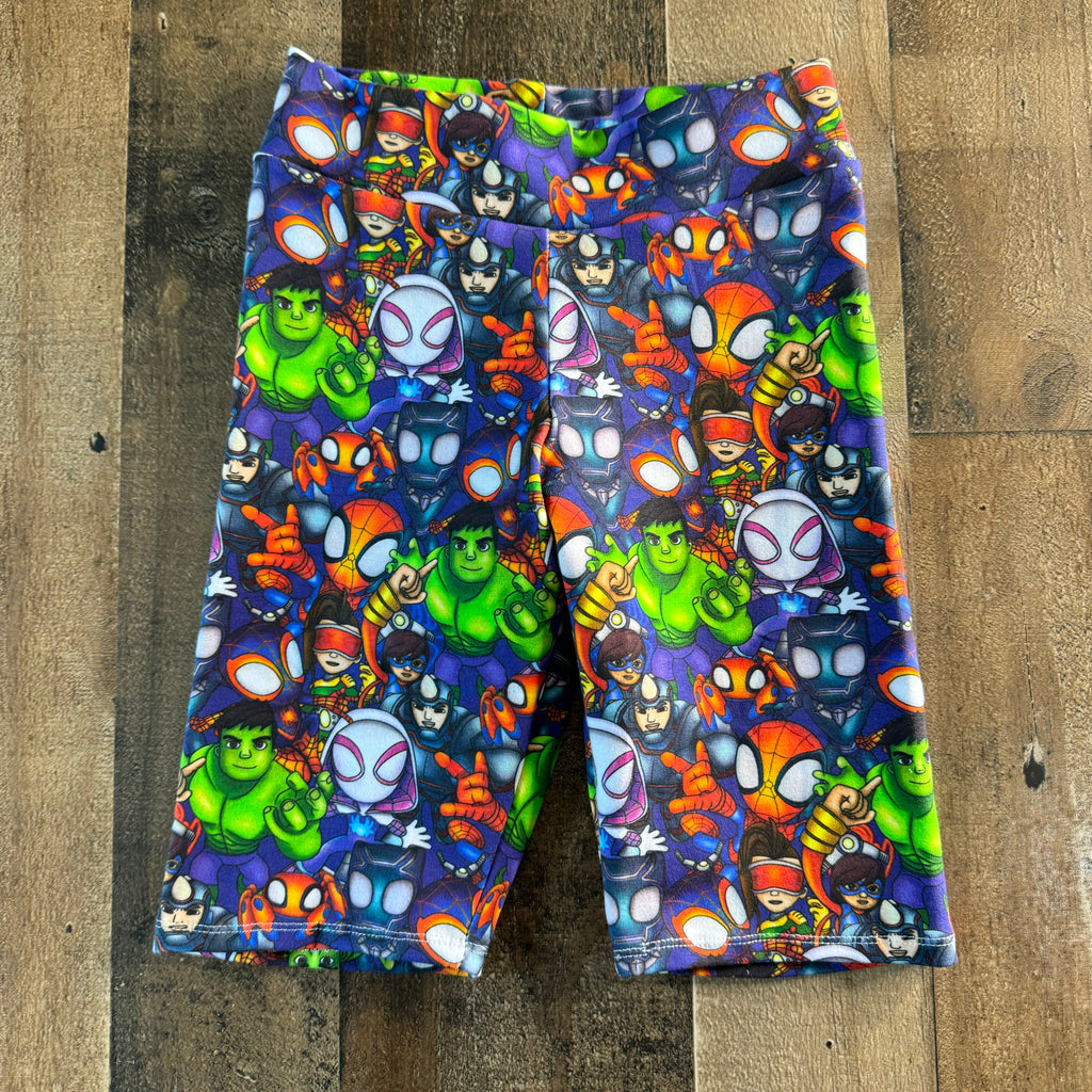 Super Hero Biker Shorts