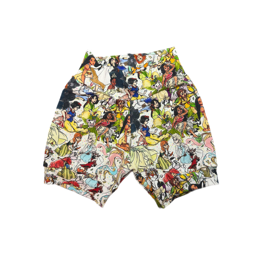 3/4t Princess Sketch shorts
