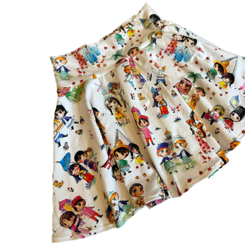 7Y Small World Animator Skater Skirt