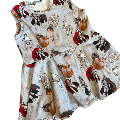 10Y Galaxy Wars Peplum top