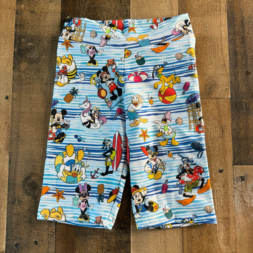 Beach Pals Striped Biker Shorts