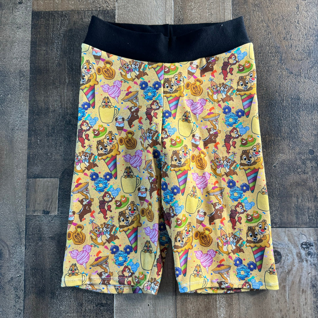 Chipmunk Snack Biker Shorts