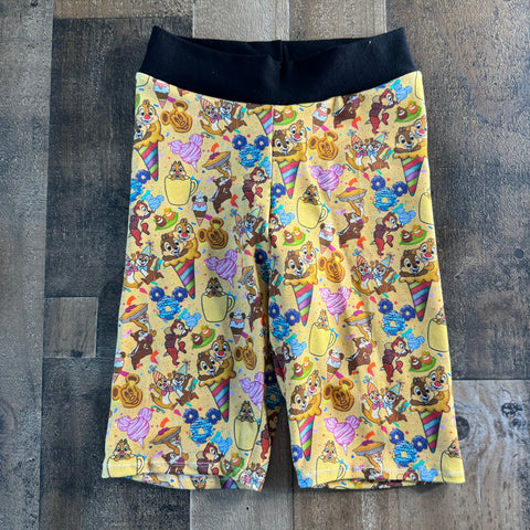 Chipmunk Snack Biker Shorts