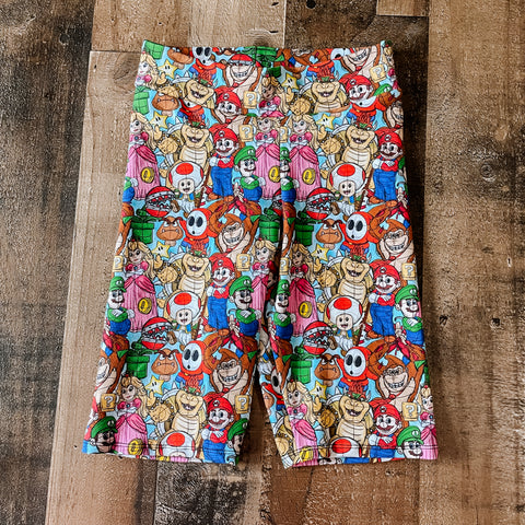 Mario Sketch Biker Shorts