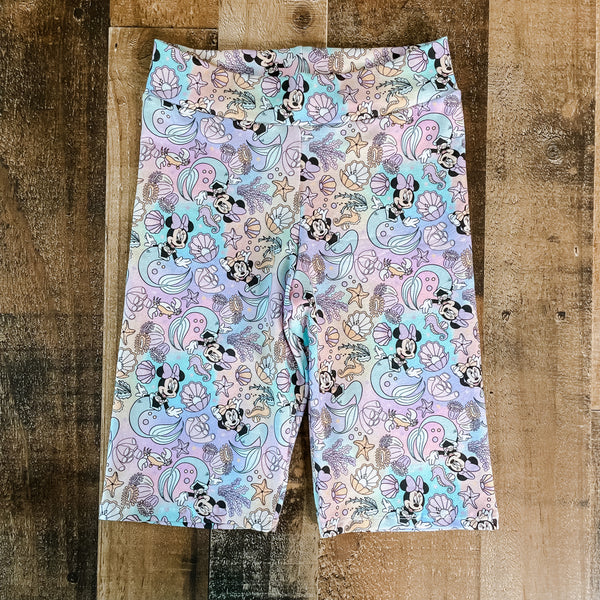 Mermaid Minnie Biker Shorts