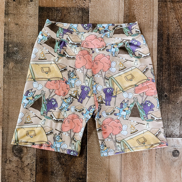 Camping Bluey Bermuda Shorts