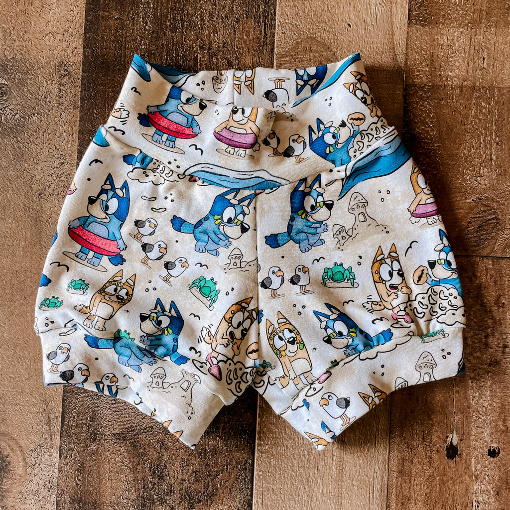 Sand Castle Bluey Baby & toddler shorts