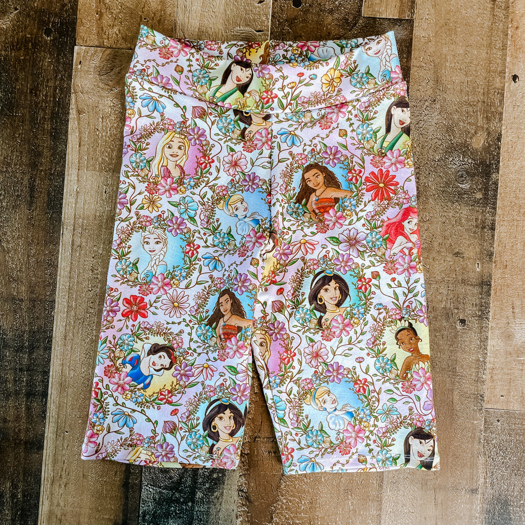 Floral Princess Biker Shorts