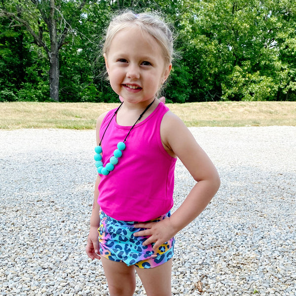 Bright Leopard Bummies