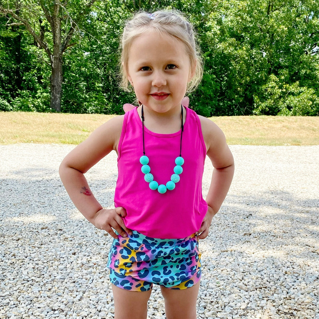 Bright Leopard Bummies