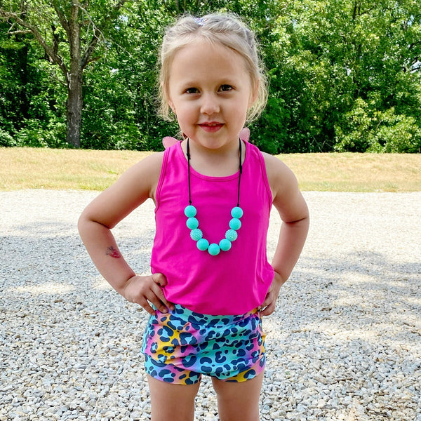 Bright Leopard Bummies