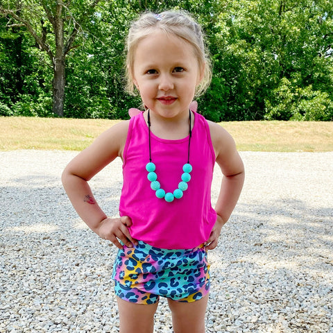 Bright Leopard Bummies