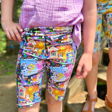 Scrapbook Bluey Biker Shorts