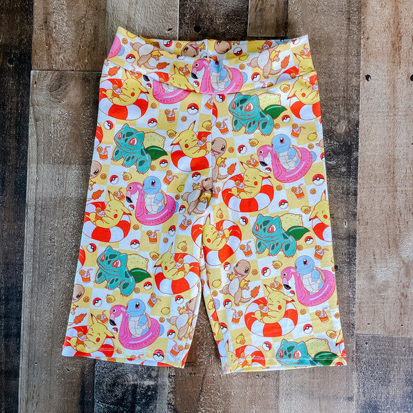 Summer Pokemon Biker Shorts